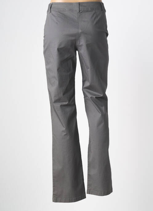 Pantalon droit tissage popeline taille normale gris ARMOR LUX femme