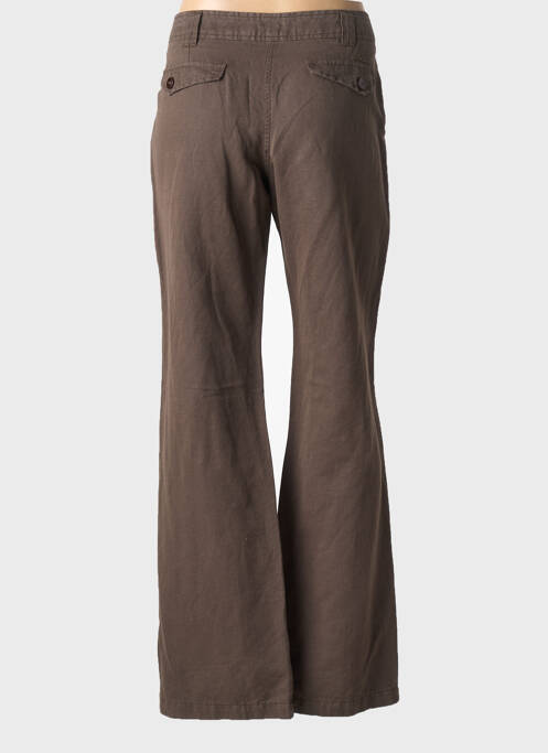 Pantalon droit tissage popeline taille normale gris JOCAVI femme
