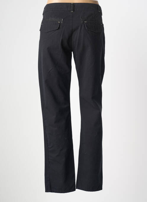 Pantalon chino tissage popeline taille normale noir MASSANA femme