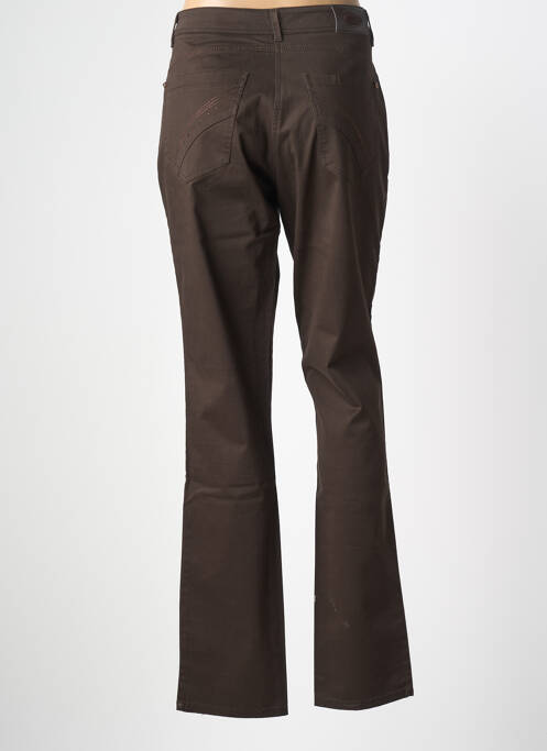 Pantalon droit stretch taille normale marron JOCAVI femme