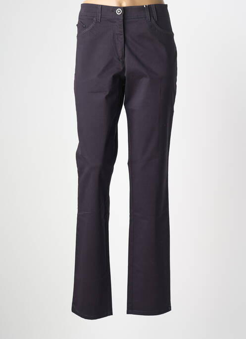 Pantalon droit stretch taille normale bleu JOCAVI femme