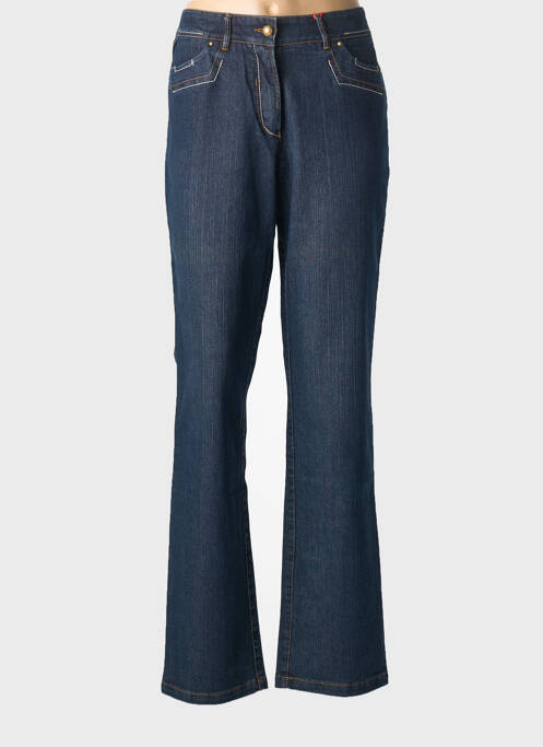 Jeans coupe droite taille normale taille normale bleu JOCAVI femme