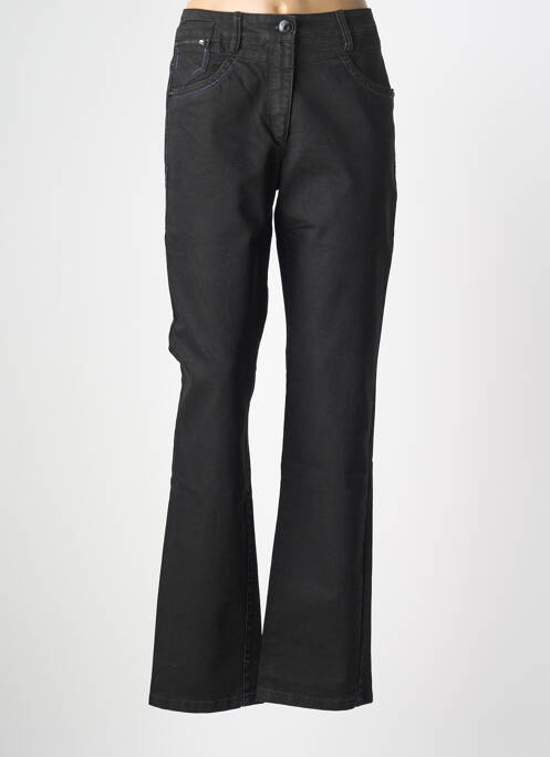 Jeans coupe droite taille normale taille normale noir JOCAVI femme