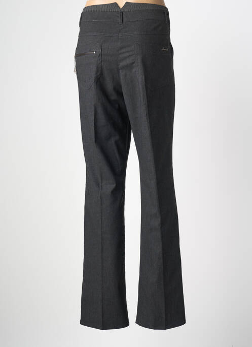 Pantalon chino fermeture zippée sous rabat boutonné taille normale noir JOCAVI femme