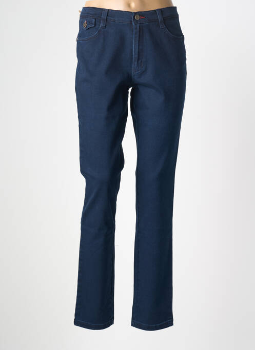 Jeans coupe slim tissage brut taille normale bleu WALTRON femme
