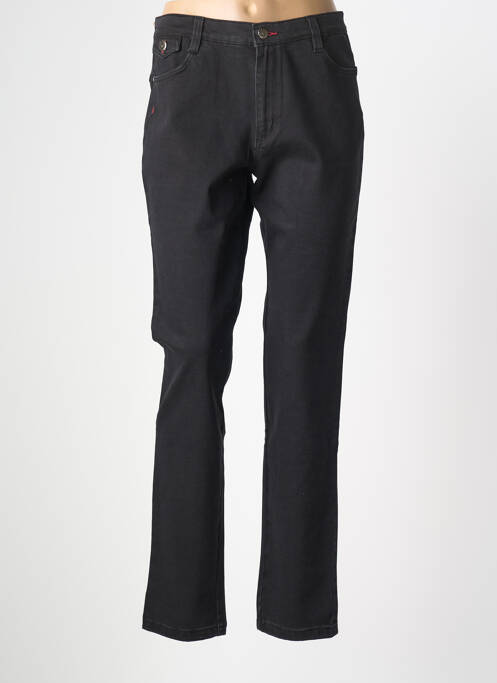 Jeans coupe slim tissage brut taille normale noir WALTRON femme
