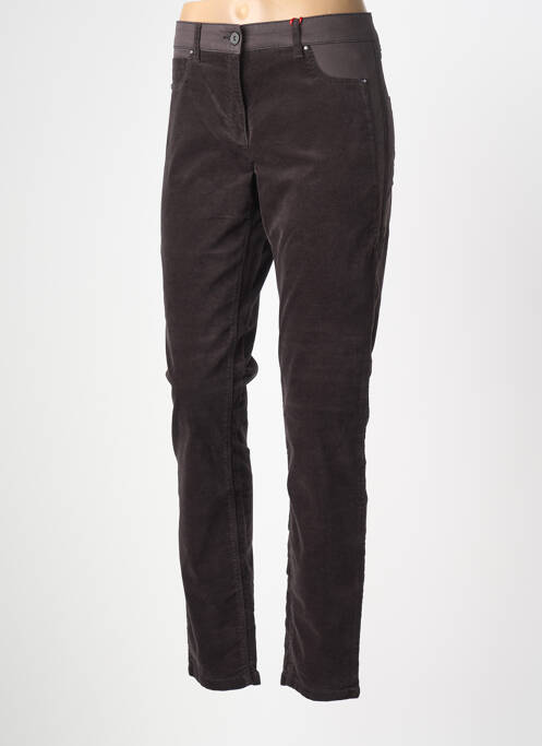 Pantalon slim stretch taille normale gris JOCAVI femme