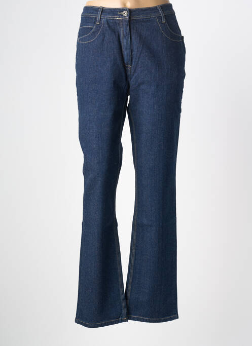 Jeans coupe droite bleu CLAUDE DE SAIVRE femme