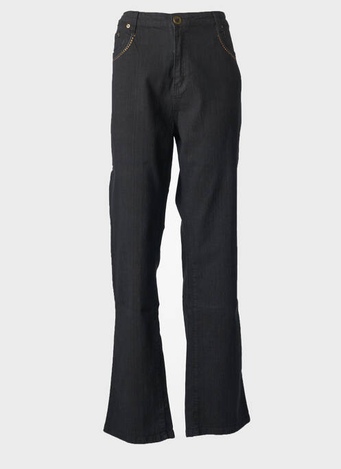 Jeans coupe droite noir CLAUDE DE SAIVRE femme