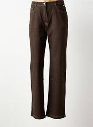 Jeans coupe droite taille normale taille normale marron ARMOR LUX femme