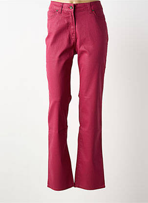 Jeans coupe slim stretch taille normale rouge DESAIVRE femme