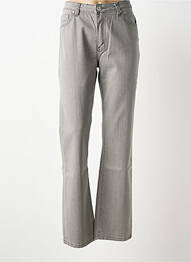 Jeans coupe slim stretch taille normale gris CLAUDE DE SAIVRE femme