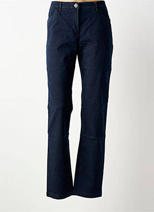 Jeans coupe slim tissage brut taille normale bleu JOCAVI femme