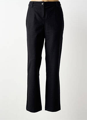 Pantalon chino fermeture zippée sous rabat boutonné taille normale noir ARMOR LUX femme