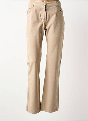 Pantalon slim tissage popeline taille normale beige ARMOR LUX femme