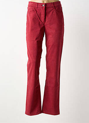 Pantalon slim tissage popeline taille normale rouge ATELIER GARDEUR femme