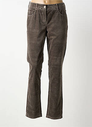 Pantalon slim stretch taille normale gris ATELIER GARDEUR femme