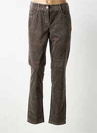 Pantalon slim stretch taille normale gris ATELIER GARDEUR femme