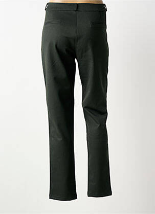 Pantalon chino fermeture zippée sous rabat boutonné taille normale vert LE PETIT BAIGNEUR femme
