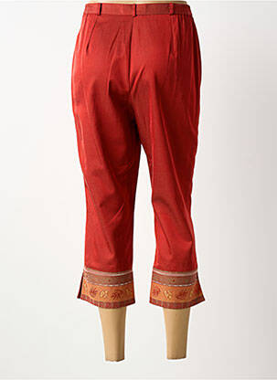 Pantacourt coupe droite taille basse orange PIER BÉ femme