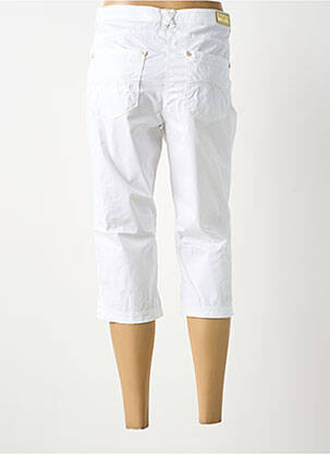 Corsaire tissage popeline taille normale blanc JOCAVI femme