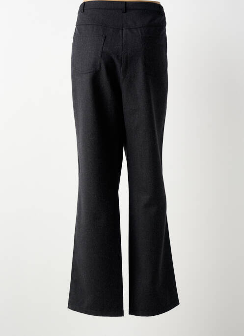 Pantalon droit fermeture zippée sous rabat boutonné taille normale gris LEWINGER femme