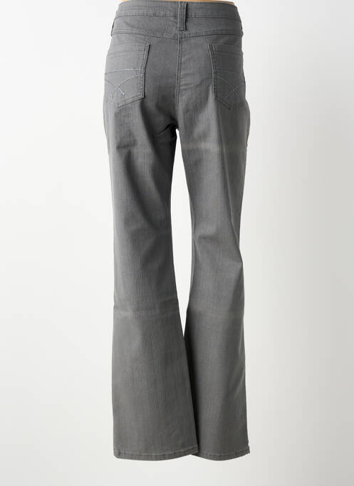 Jeans coupe droite stretch taille normale gris CLAUDE DE SAIVRE femme