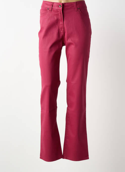 Jeans coupe slim stretch taille normale rouge DESAIVRE femme