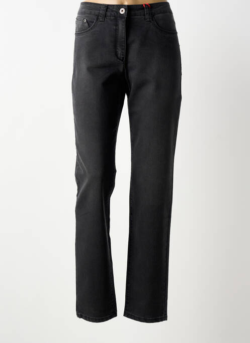 Jeans coupe slim stretch taille normale noir JOCAVI femme