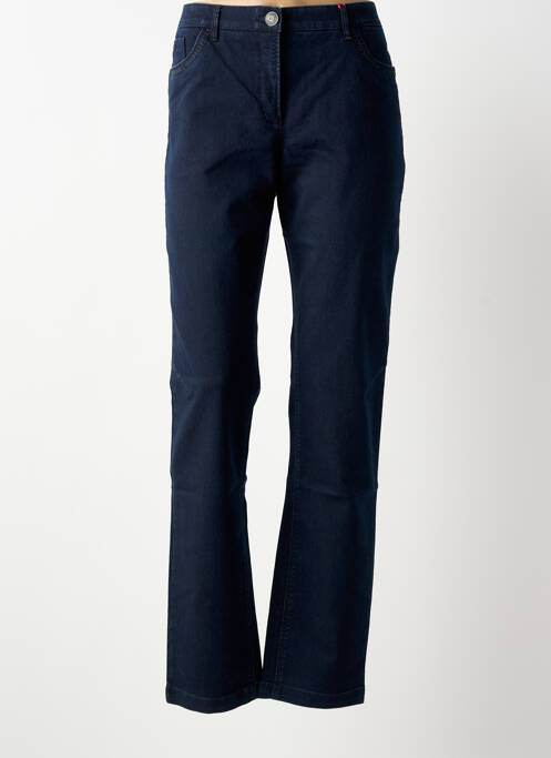 Jeans coupe slim tissage brut taille normale bleu JOCAVI femme
