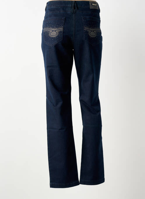 Jeans coupe slim tissage brut taille normale bleu JOCAVI femme