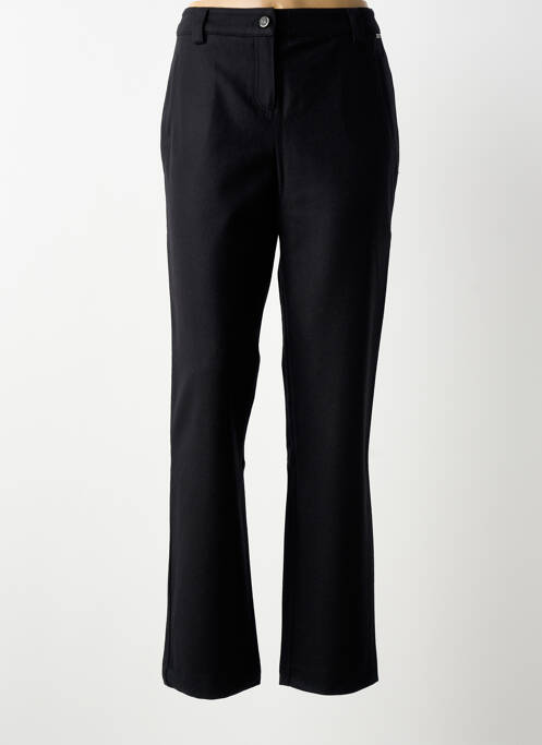 Pantalon chino fermeture zippée sous rabat boutonné taille normale noir ARMOR LUX femme