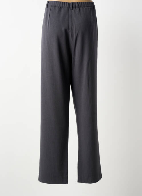 Pantalon droit fermeture zippée sous rabat boutonné taille normale gris LEWINGER femme