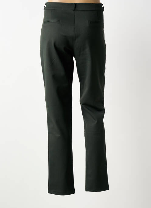 Pantalon chino fermeture zippée sous rabat boutonné taille normale vert LE PETIT BAIGNEUR femme