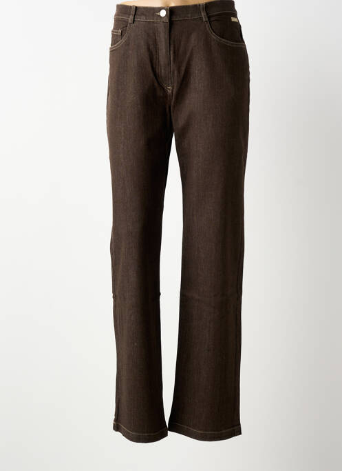 Jeans coupe droite marron ARMOR LUX femme