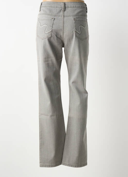 Jeans coupe slim gris CLAUDE DE SAIVRE femme