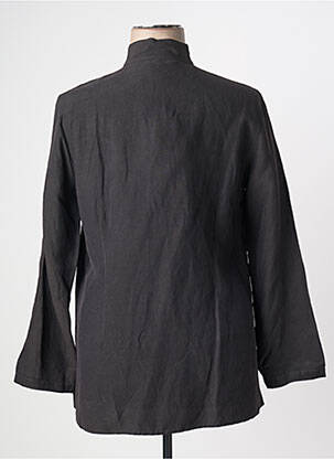Chemisier coupe droite manches longues noir KATMAI femme