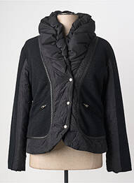 Manteau court poches sans capuche noir KATMAI femme