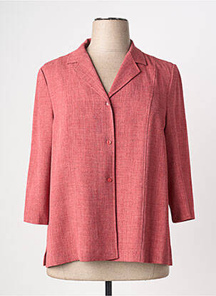 Chemisier manches courtes manches courtes rouge PRUNELLE femme