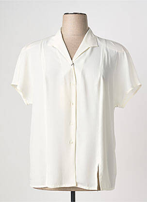 Chemisier manches courtes manches courtes blanc ELENA MIRO femme