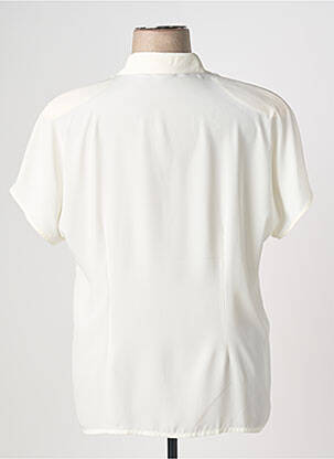 Chemisier manches courtes manches courtes blanc ELENA MIRO femme