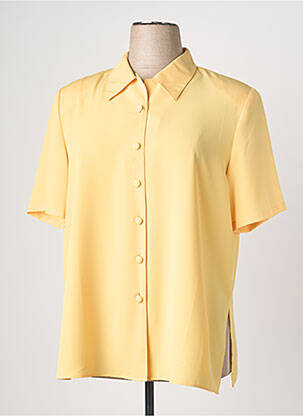 Chemisier manches courtes manches courtes jaune PRUNELLE femme