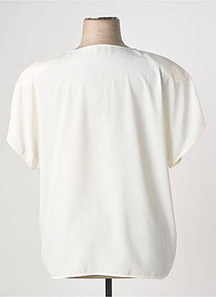Chemisier manches courtes manches courtes blanc ELENA MIRO femme