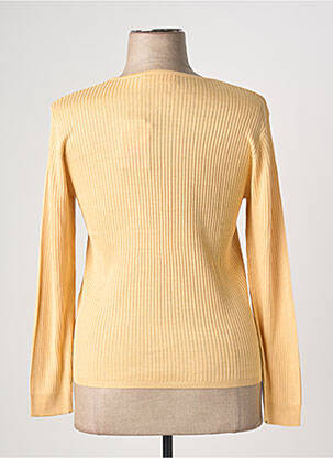 Pull coupe cintrée manches longues jaune PRUNELLE femme
