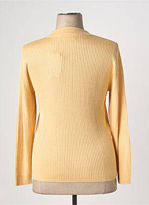 Pull coupe cintrée manches longues jaune PRUNELLE femme