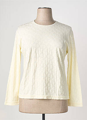 Top coupe cintrée manches longues blanc PIER BÉ femme