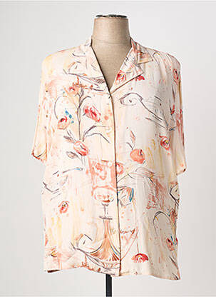 Chemisier manches courtes manches courtes rose ELENA MIRO femme