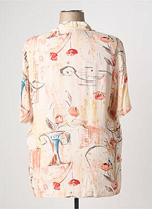 Chemisier manches courtes manches courtes rose ELENA MIRO femme