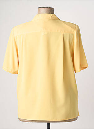 Chemisier coupe droite manches courtes jaune PRUNELLE femme