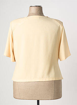 Chemisier manches courtes manches courtes jaune PRUNELLE femme